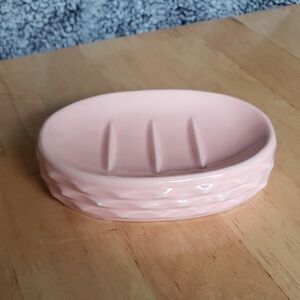 Peach Ceramic Soap Holder